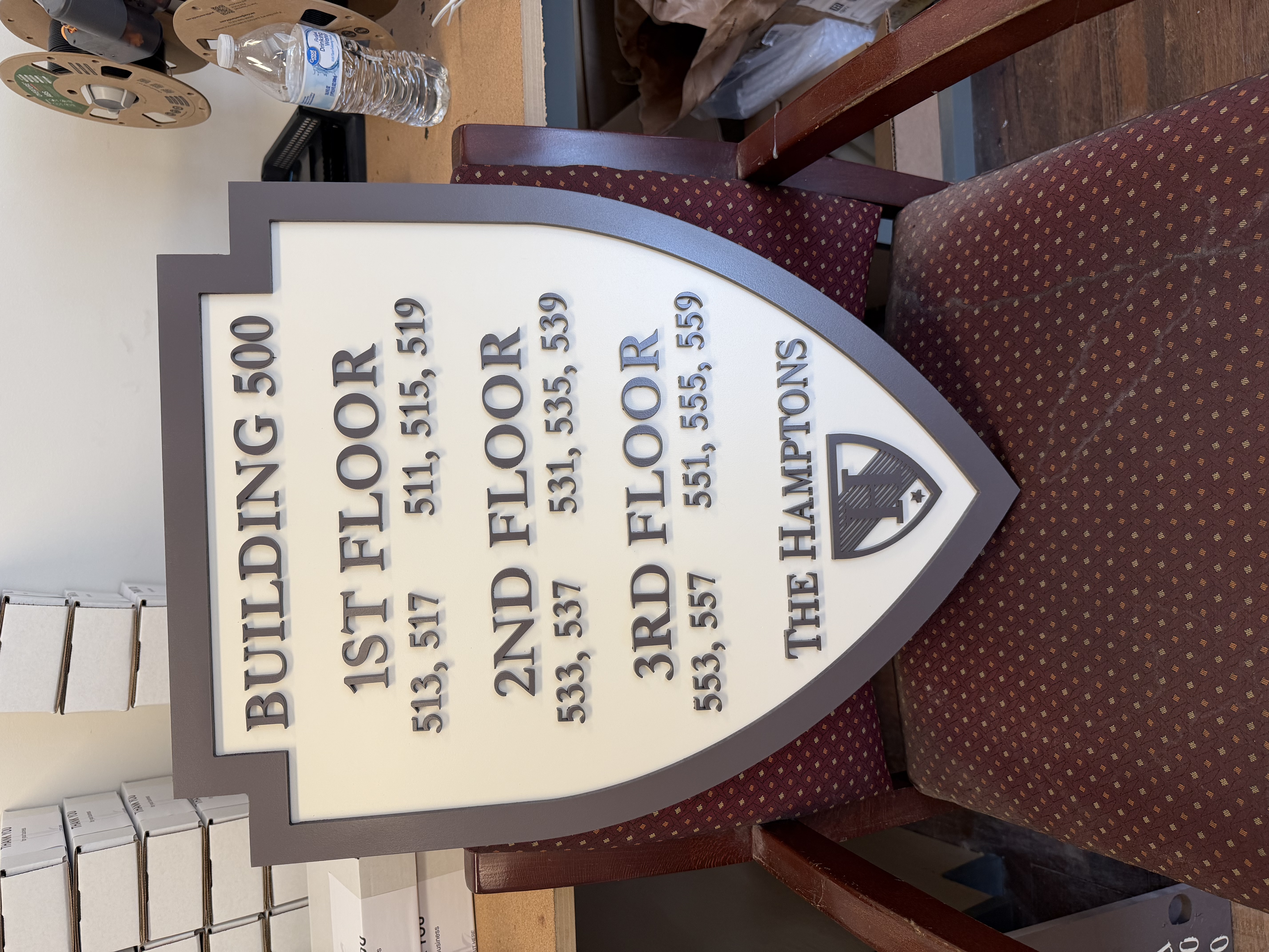 Dimensional lettering output