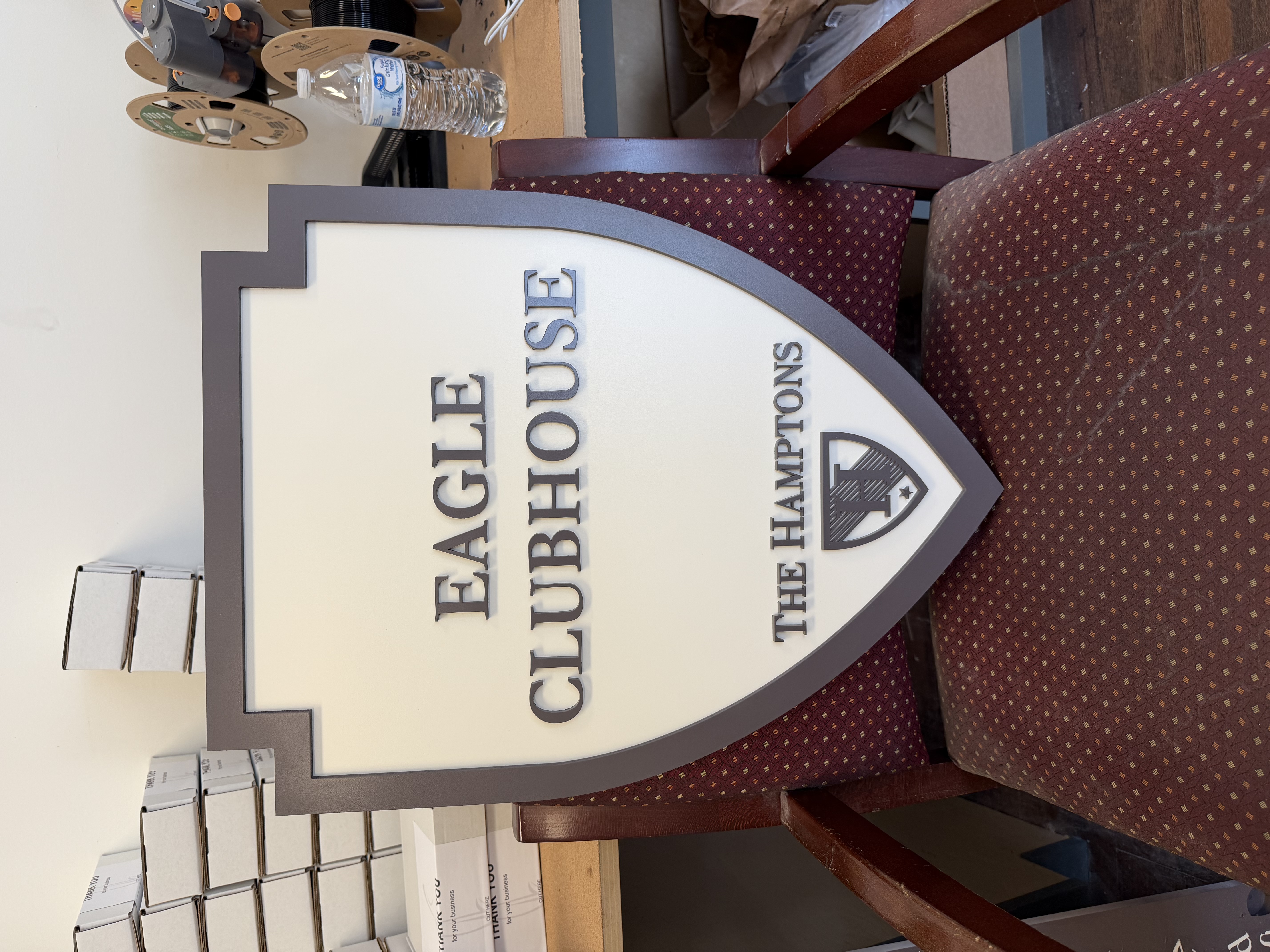 Custom business signage panel