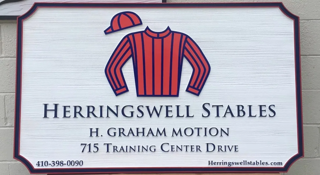 Project 26: Herringswell Stables — custom farm and riding sign.