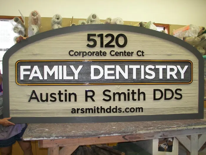 Family Dentistry monument sign face