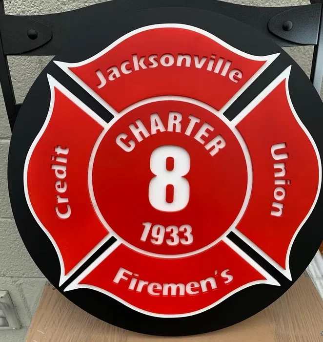 Jacksonville firefighters union charter 8 sign
