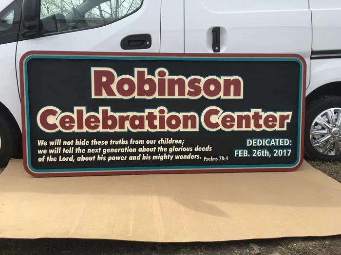 Robinson Celebration Center business sign