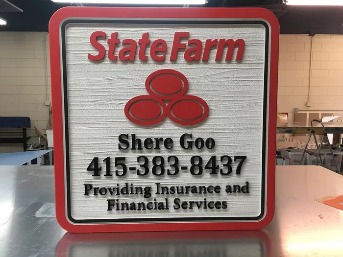 State Farm insurance agent dimensional sign