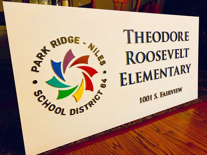 Theodore Roosevelt Elementary School sign