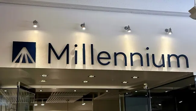 Millennium interior dimensional business lettering