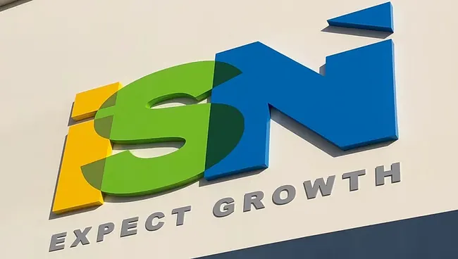 PSN Expect Growth dimensional wall logo and lettering